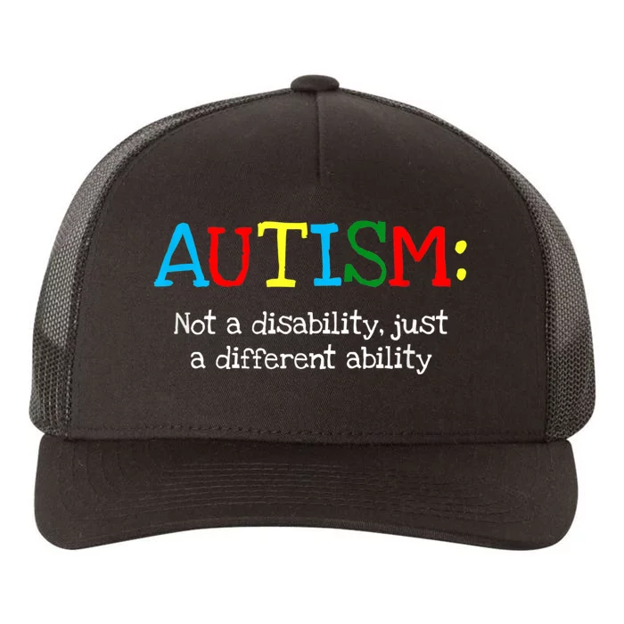 Autistic Gifts K.i.d.s Adult Different Ability Autism Awareness Yupoong Adult 5-Panel Trucker Hat