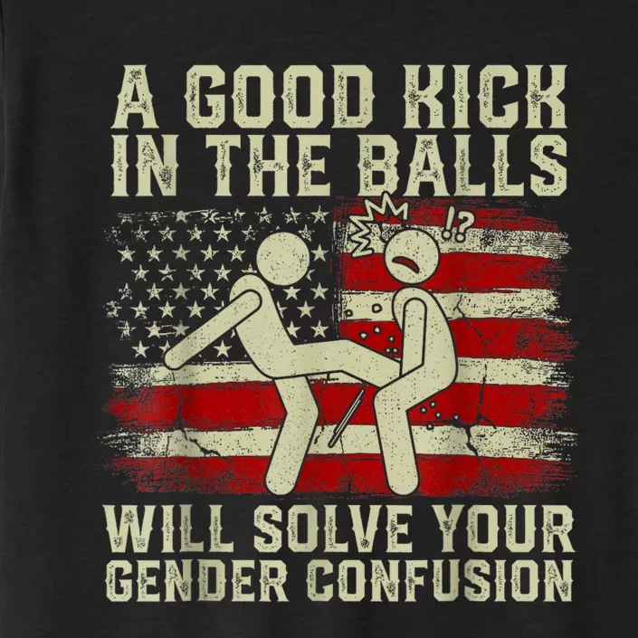 A Good Kick In The Balls Will Solve Your Gender Confusion ChromaSoft Performance T-Shirt