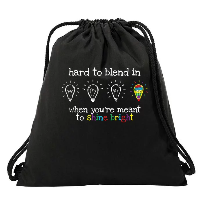 Autistic Gifts k.i.d.s m.e.n Wom.e.n Colorful Autism Awareness Drawstring Bag