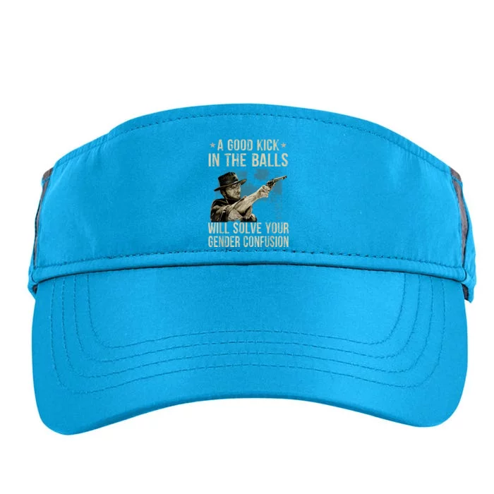 A Good Kick In The Balls Will Solve Your Gender Confusion Adult Drive Performance Visor