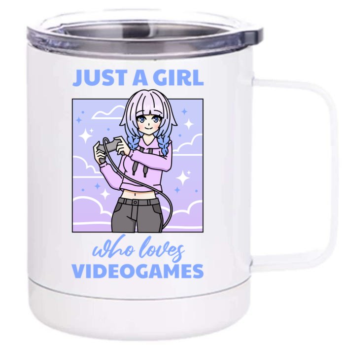 Anime Gaming Lover Videogames Otaku Anime Gamer Gift Front & Back 12oz Stainless Steel Tumbler Cup