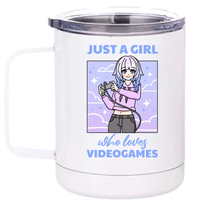 Anime Gaming Lover Videogames Otaku Anime Gamer Gift Front & Back 12oz Stainless Steel Tumbler Cup