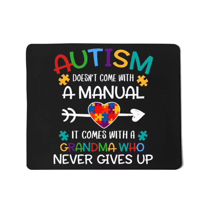 Autism Grandma Love Autistic Autism Awareness Puzzle Mousepad