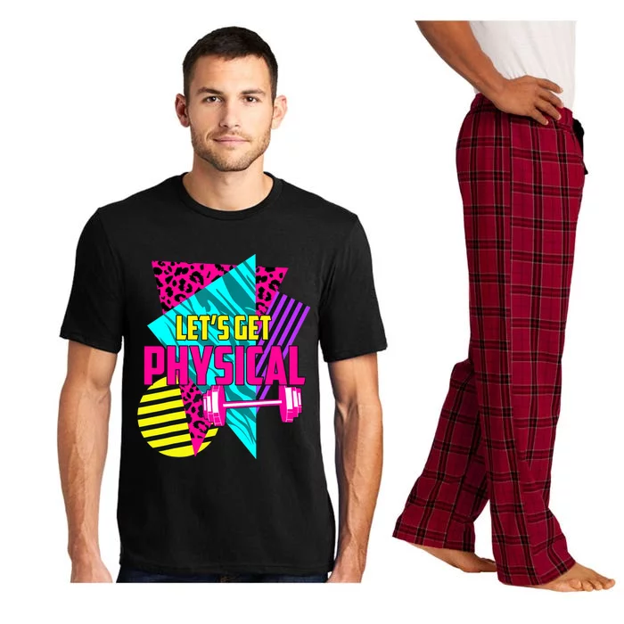 Awesome Gym Let's Get Physical Workout Gym Lovers Gift Pajama Set