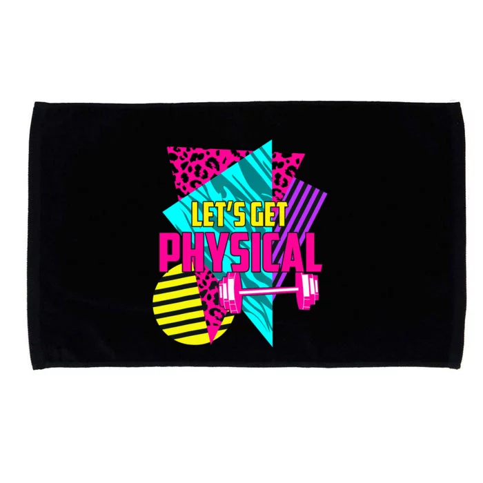 Awesome Gym Let's Get Physical Workout Gym Lovers Gift Microfiber Hand Towel