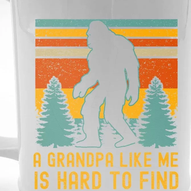 A Grandpa Like Me Is Hard To Find Bigfoot Grandpa Front & Back Beer Stein