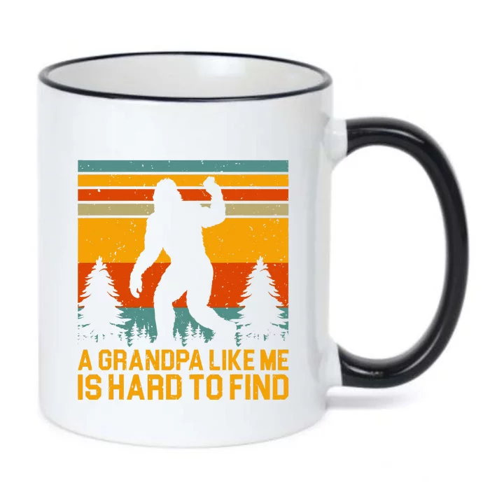 A Grandpa Like Me Is Hard To Find Bigfoot Grandpa Design Black Color Changing Mug