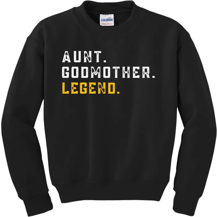 Aunt Godmother Legend Sweater Godmother Sister In Law. Kids Sweatshirt