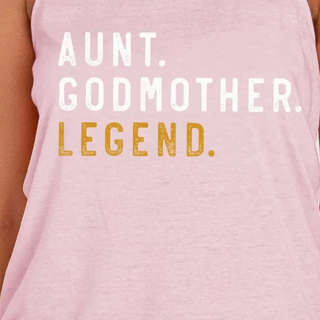 aunt godmother legend Women's Knotted Racerback Tank