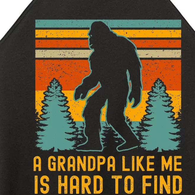 A Grandpa Like Me Is Hard To Find Bigfoot Grandpa Women’s Perfect Tri Rocker Tank