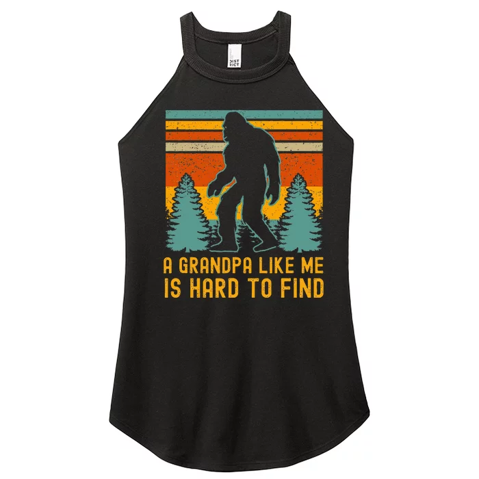 A Grandpa Like Me Is Hard To Find Bigfoot Grandpa Women’s Perfect Tri Rocker Tank