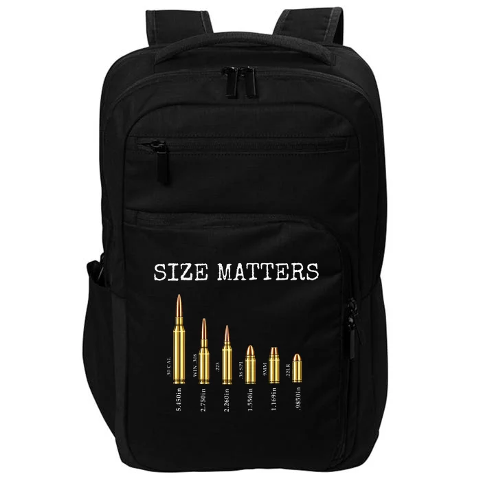 Ammo & Gun Lover  Size Matters Bullets & Caliber Impact Tech Backpack