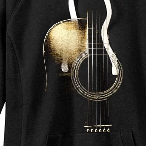 Acoustic Guitar Lite (Please See Description) Women's Fleece Hoodie