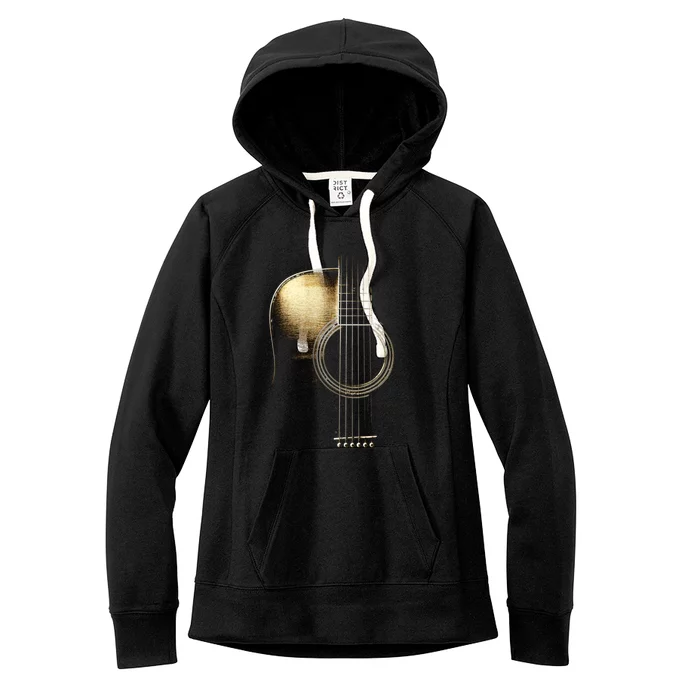 Acoustic Guitar Lite (Please See Description) Women's Fleece Hoodie