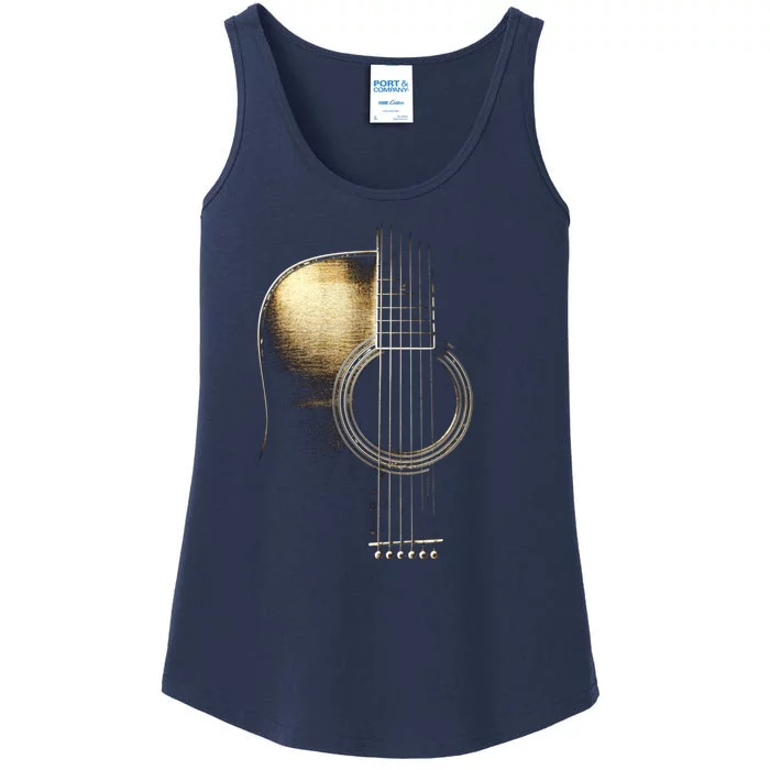 Acoustic Guitar Lite (Please See Description) Ladies Essential Tank