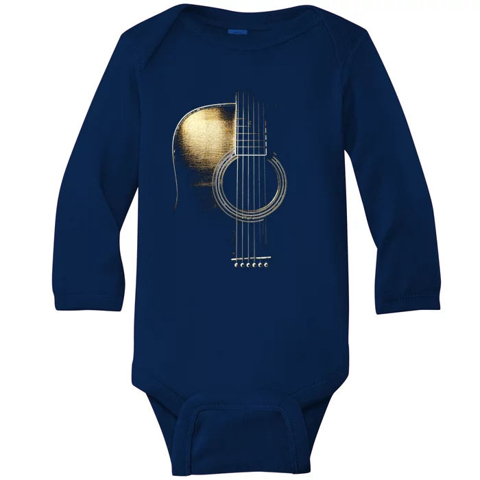 Acoustic Guitar Lite (Please See Description) Baby Long Sleeve Bodysuit