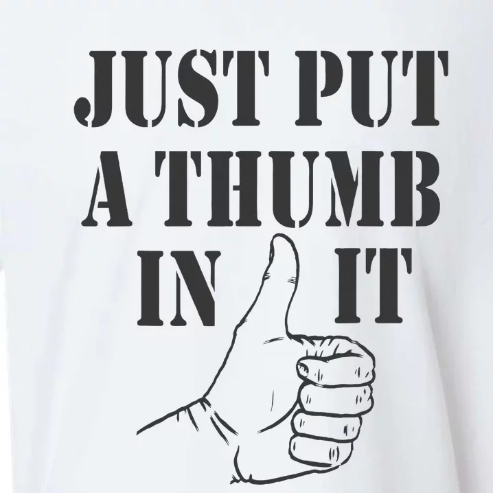 Ammo Gun Lovers Just Put A Thumb In It Sueded Cloud Jersey T-Shirt