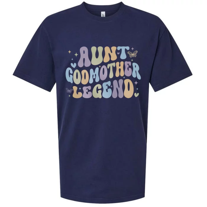 Aunt Godmother Legend Funny Godparent Sueded Cloud Jersey T-Shirt