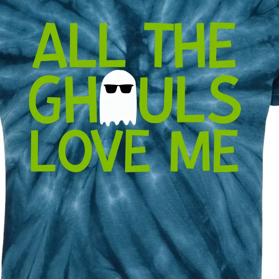 All Ghouls Love Me Funny Halloween Ghost Kids Tie-Dye T-Shirt