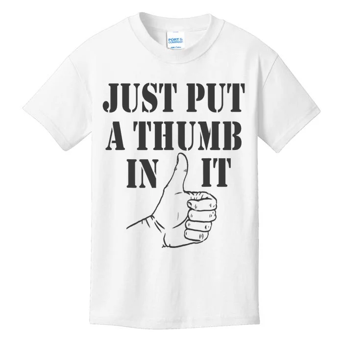 Ammo gun lovers just put a thumb in it Kids T-Shirt