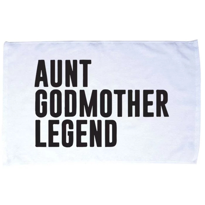 Aunt Godmother Legend Funny Godparent Microfiber Hand Towel