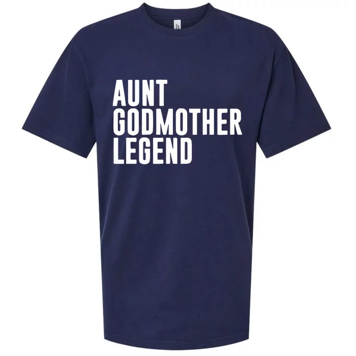 Aunt Godmother Legend Funny Godparent Sueded Cloud Jersey T-Shirt