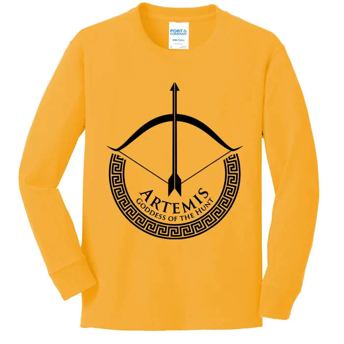 Ancient Greece Lovers Of Artemis Kids Long Sleeve Shirt