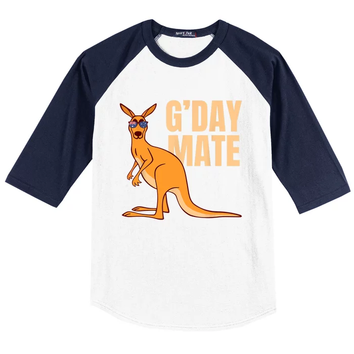 G\'Day Australia TeeShirtPalace Kangaroo Mate Sleeve Shirt Symbol Australian | Shirt Baseball Funny TShirt