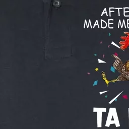 After God Made Me He Said Ta Da Chicken Funny Chicken Lovers Softstyle Adult Sport Polo