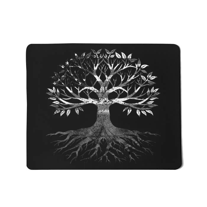 American Grown Moroccan Roots American Moroccan Tree Flags Mousepad