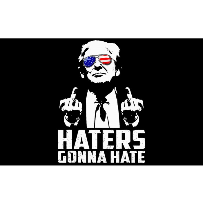 AntiTrump Gesture Middle Finger to Haters Bumper Sticker