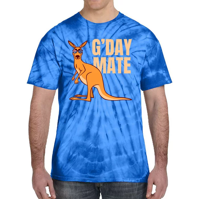 Australia G'day Mate Meaningful Gift Funny Kangaroo Australian Symbol Gift Tie-Dye T-Shirt