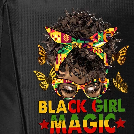 Afro Girl Magic Powerful Afro Afrocentric American Black History Month City Backpack