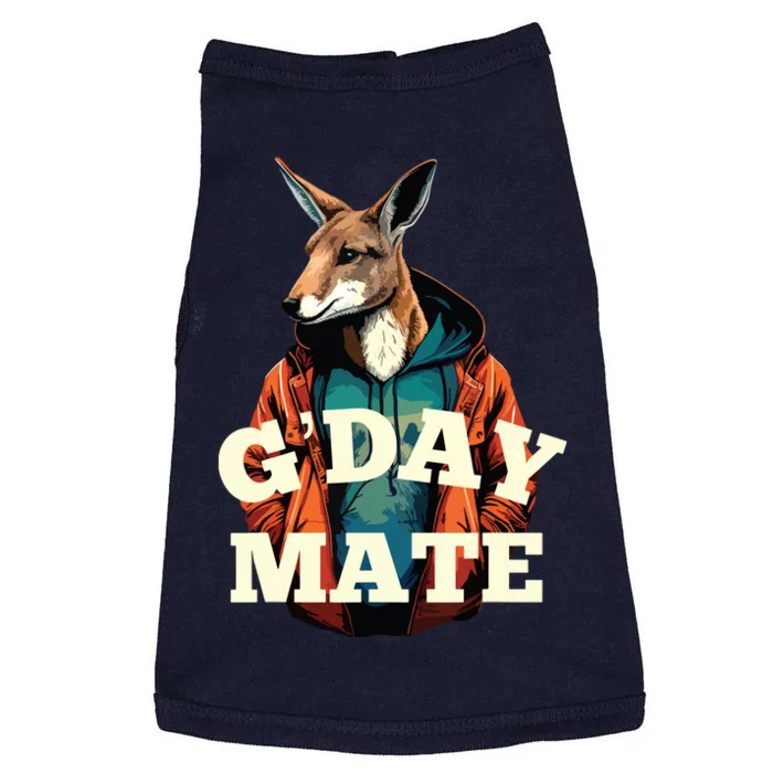 Australia GDay Mate Shirts Funny Kangaroo Australian Symbol Doggie Tank