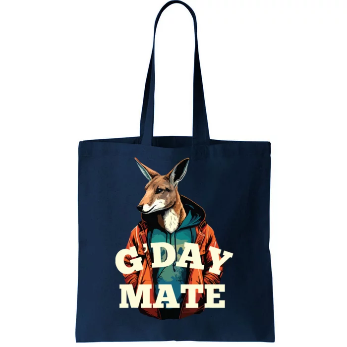 Australia GDay Mate Shirts Funny Kangaroo Australian Symbol Tote Bag