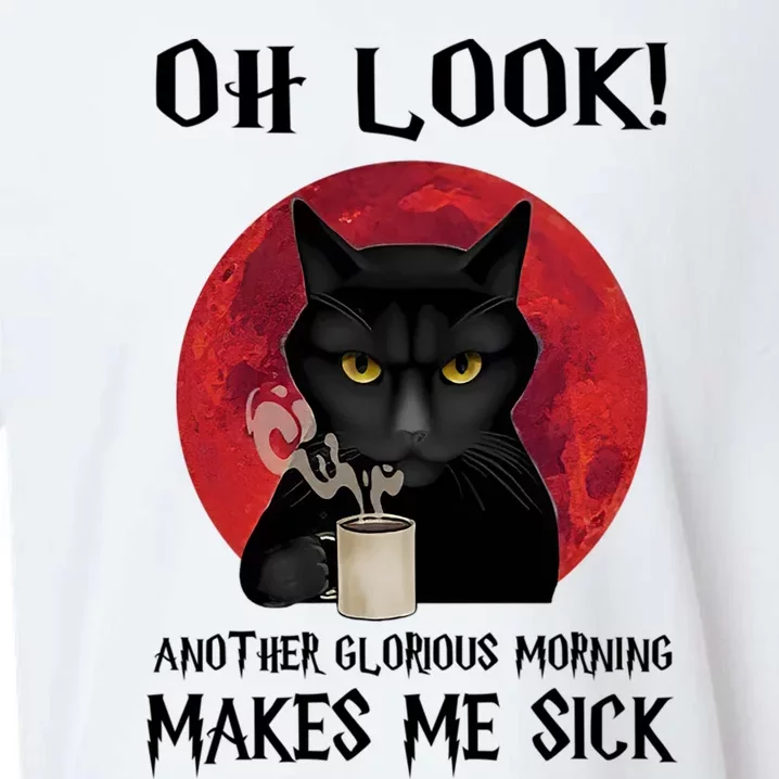 Another Glorious Morning Makes Me Sick Black Cat Cute Gift Sueded Cloud Jersey T-Shirt