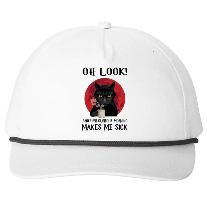 Another Glorious Morning Makes Me Sick Black Cat Cute Gift Snapback Five-Panel Rope Hat