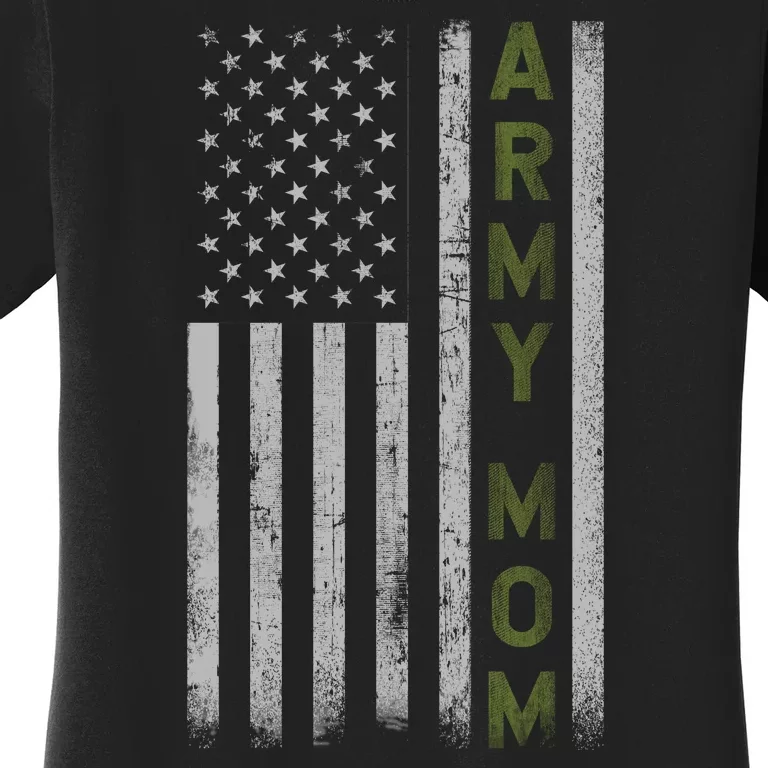 Army Gift Mom Proud Army Mother USA Flag Women's T-Shirt