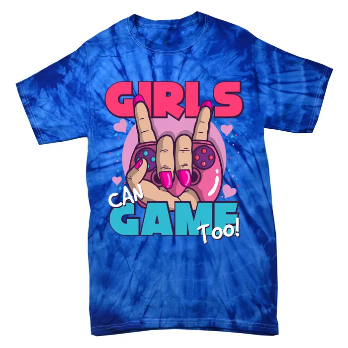 Anime Gaming Motif Can Game Too Gamer Gift Tie-Dye T-Shirt