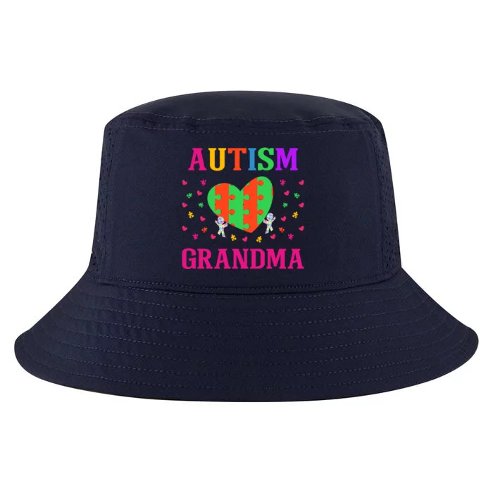 Autism Grandma Nana Mimi Grandmother Autistic Acceptance Cute Gift Cool Comfort Performance Bucket Hat