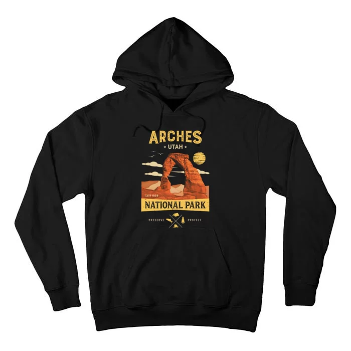 Arches Gift National Park Delicate Arch Vintage Meaningful Gift Tall Hoodie