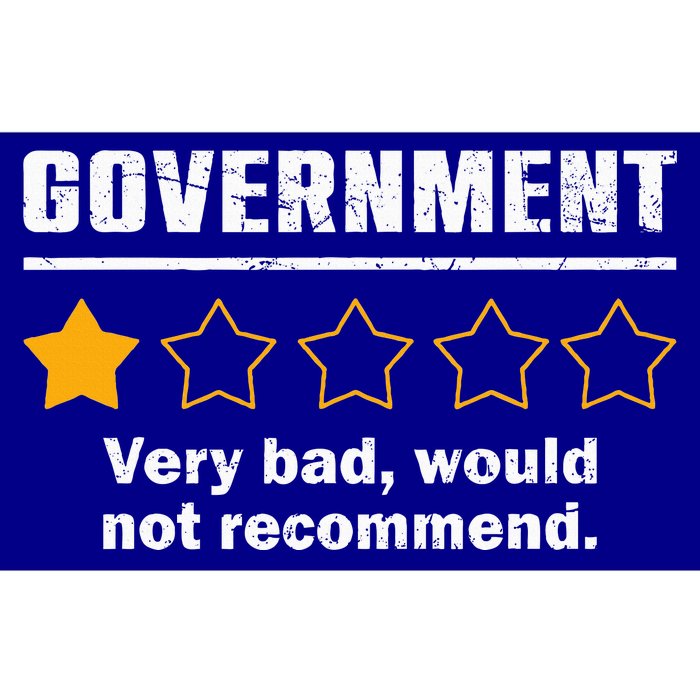 Anti Government One Star Rate Not Recommend Bumper Sticker