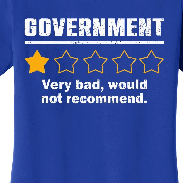 Anti Government One Star Rate Not Recommend Women's T-Shirt