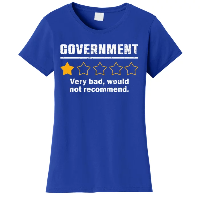 Anti Government One Star Rate Not Recommend Women's T-Shirt