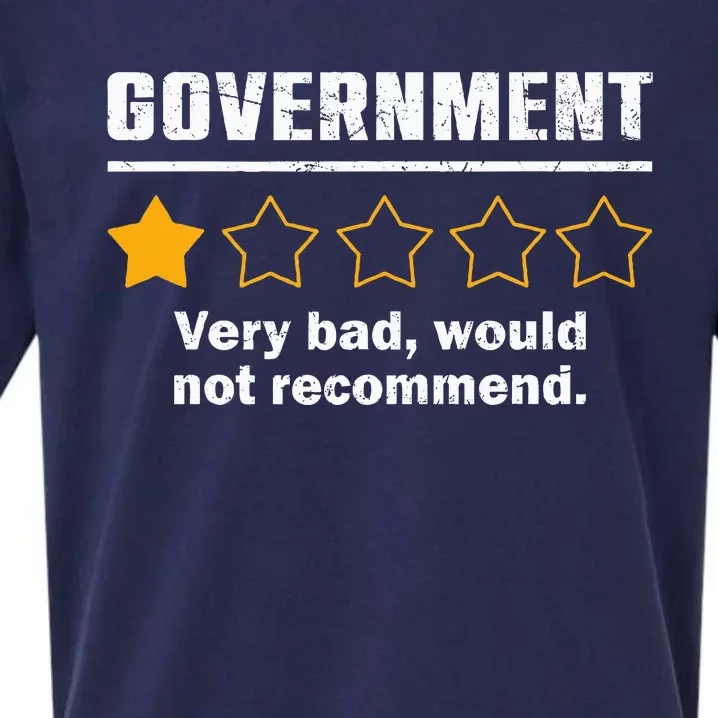 Anti Government One Star Rate Not Recommend Sueded Cloud Jersey T-Shirt