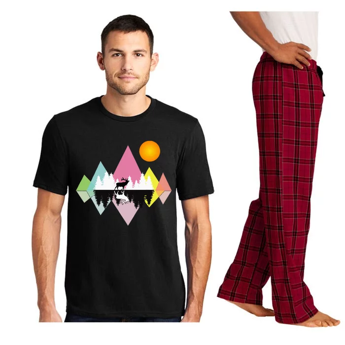 Awesome Geometric Outdoor Mountain Pajama Set