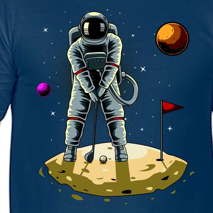 Astronaut Golfing On The Moon Funny Golf Lovers Comfort Colors T-Shirt