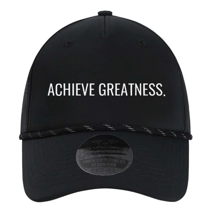 Achieve Greatness Optimistic And Inspirational Message Performance The Dyno Cap