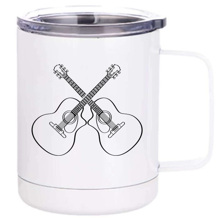 Acoustic Guitar Player Great Guitarist Or Band Gift Front & Back 12oz Stainless Steel Tumbler Cup