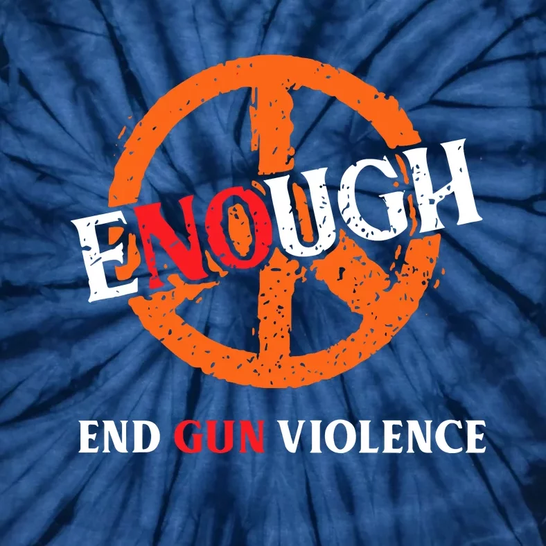 Anti Gun Peace Sign End Gun Violence Wear Orange Tie-Dye T-Shirt